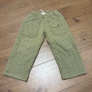 Bobo Choses Quilted Green Pants with Drawstring Size 2-3 years toddler (98 cm)